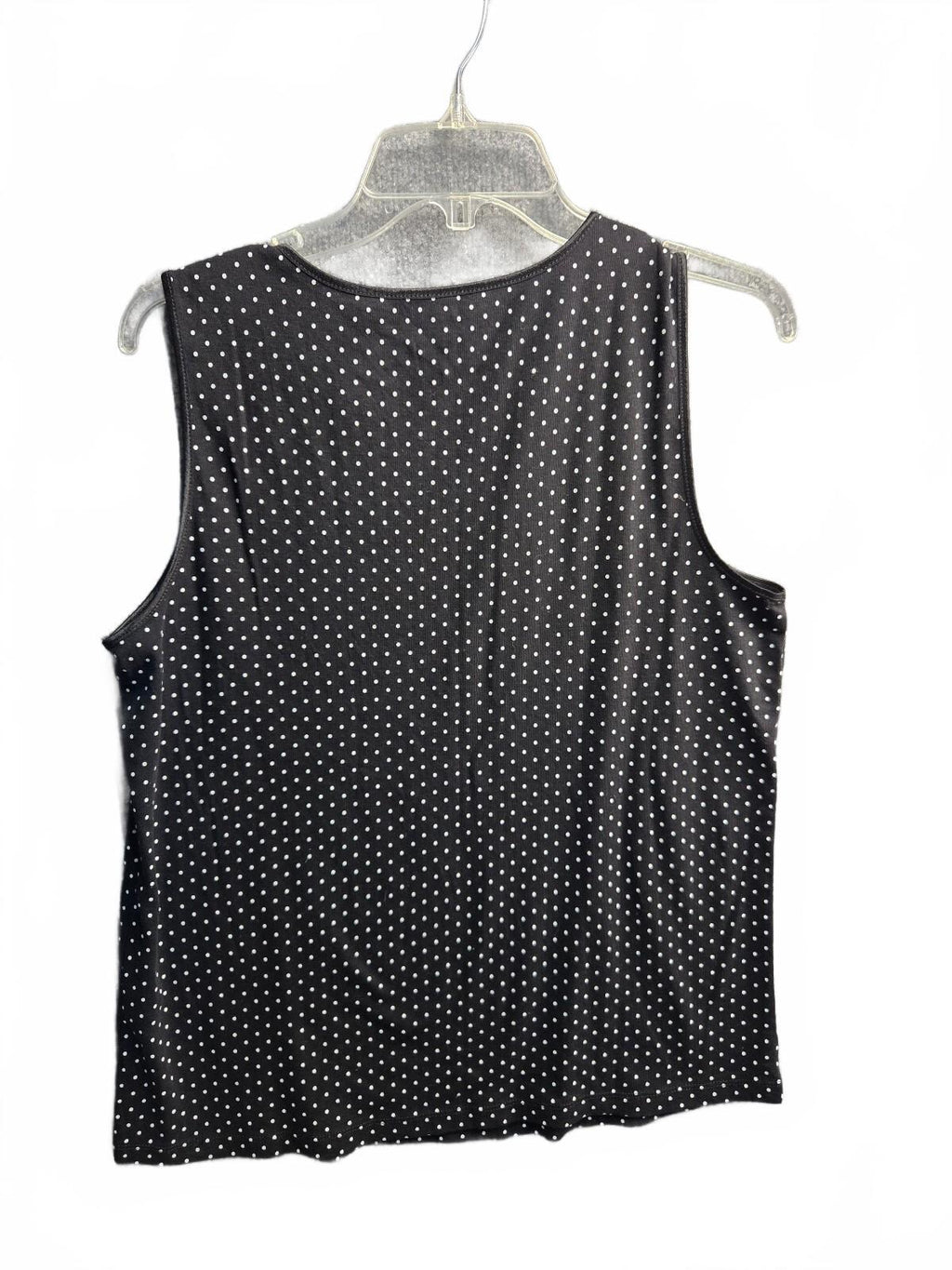 cj banks Black Polka Dot Sleeveless Cotton Top