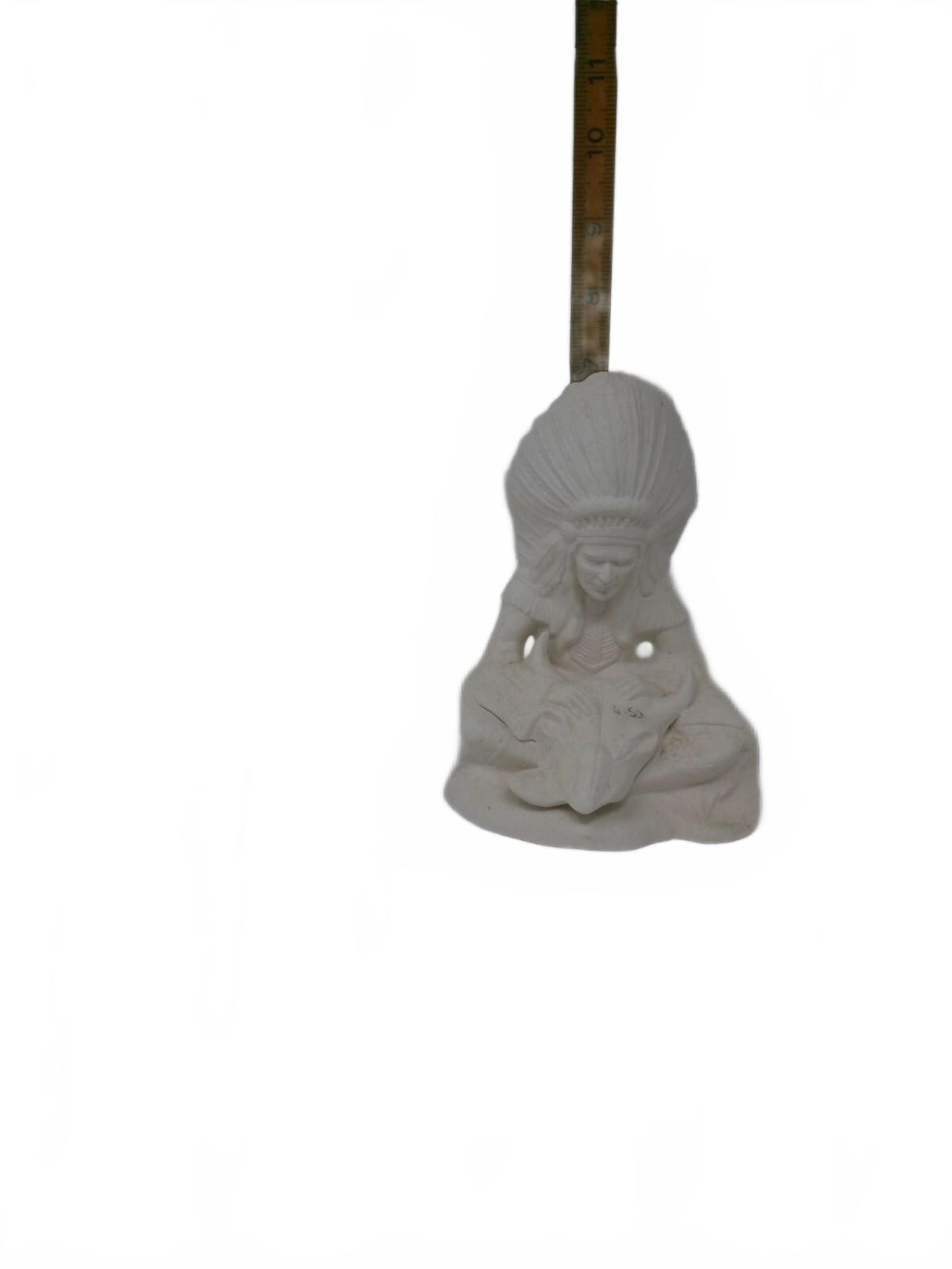 Provincial Bisque, 767 Buffalo Memories Chief Statue, Ready To Paint