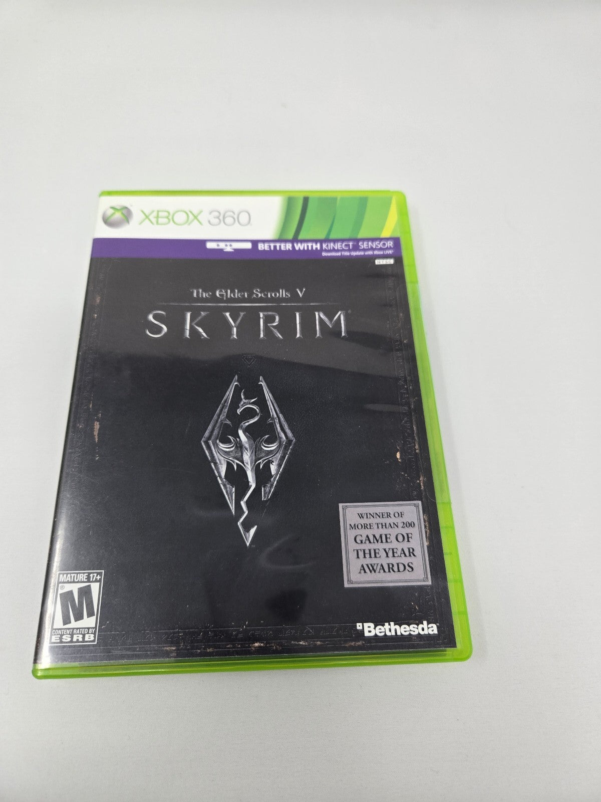 The Elder Scrolls V: Skyrim (Xbox 360, 2011) "Better with Kinect" Edition CIB