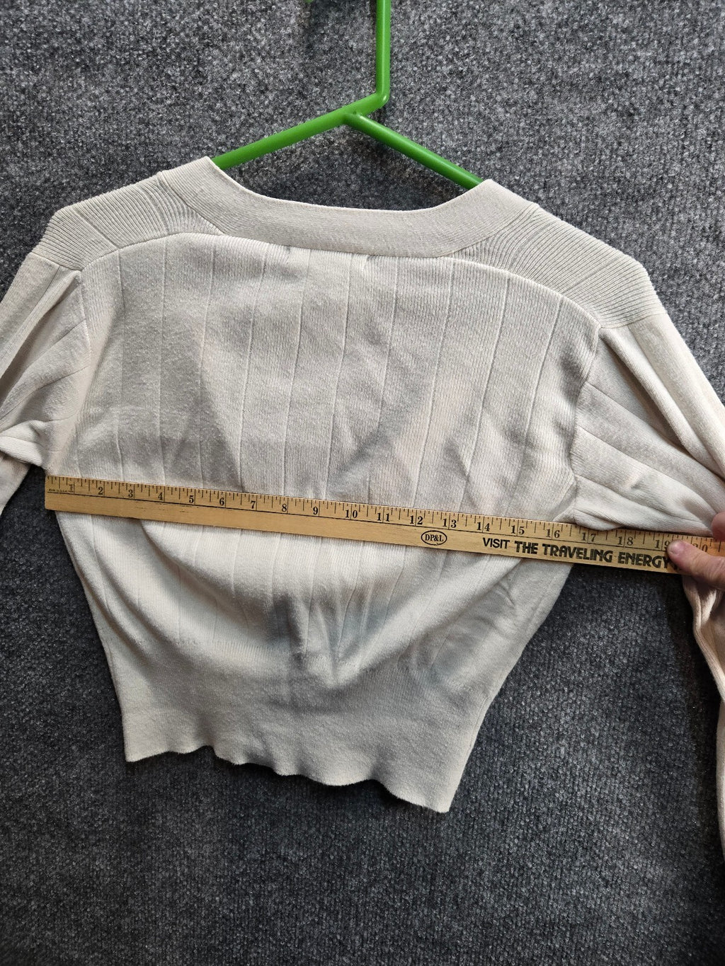 Banana Republic Cream V-Neck Button-Front Sweater Cardigan Size S