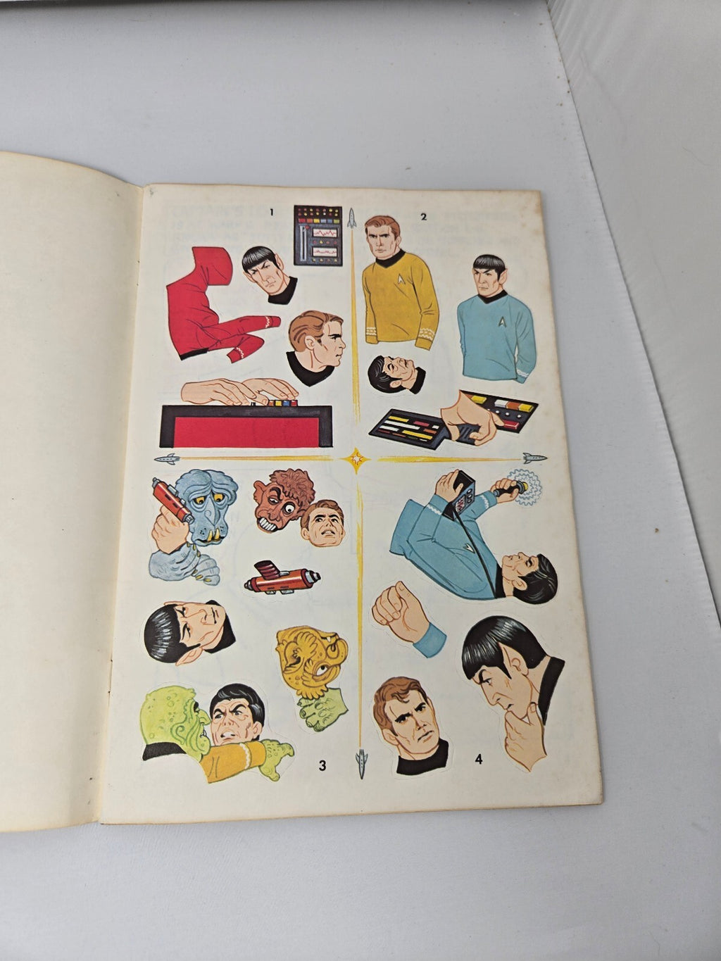 Vintage 1979 Star Trek: Jeopardy at Jutterdon in Sticker Pictures Book (Whitman)