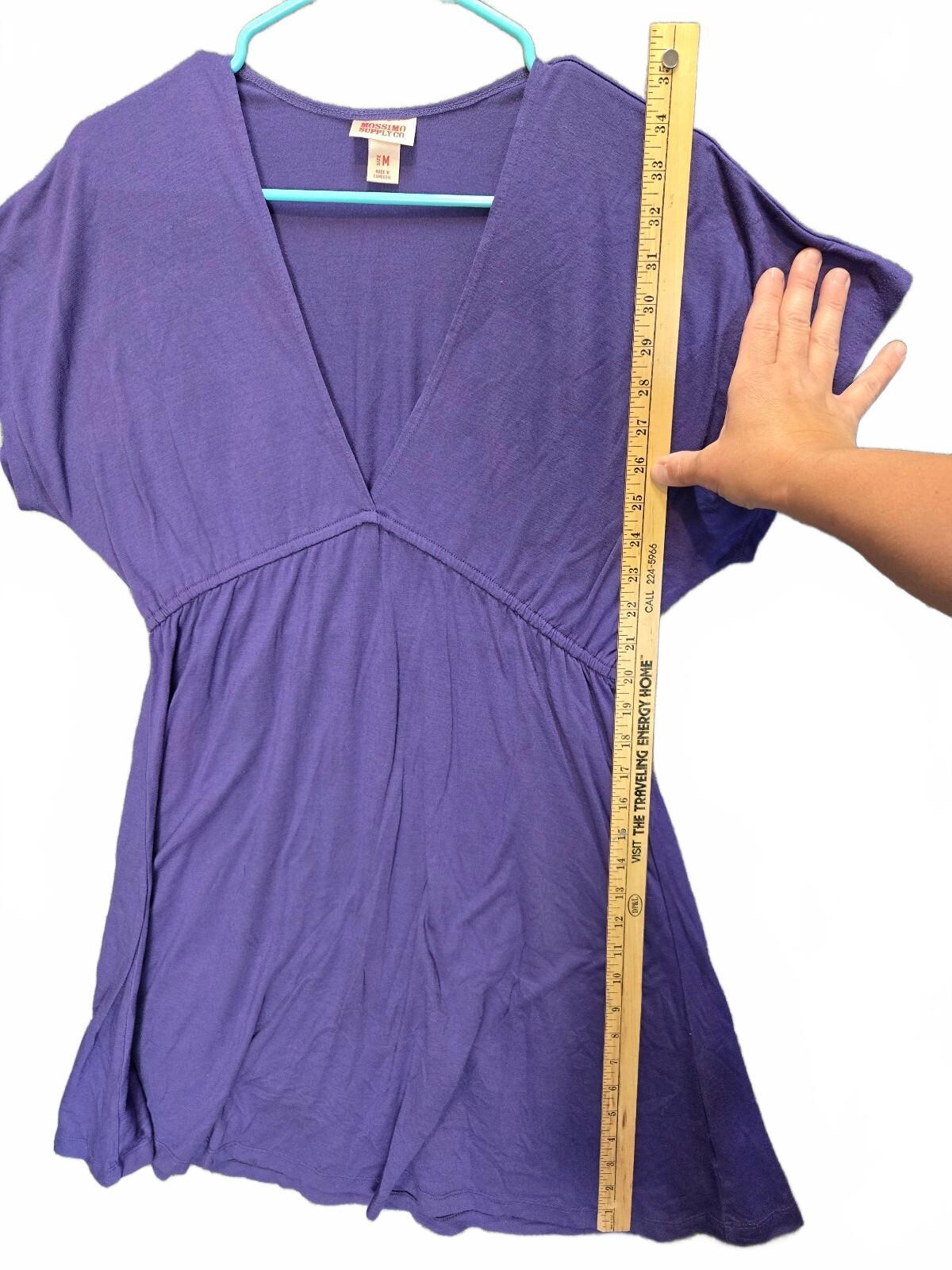 Mossimo Supply Co. Women's Purple Empire Waist V-Neck Top in Size Medium
