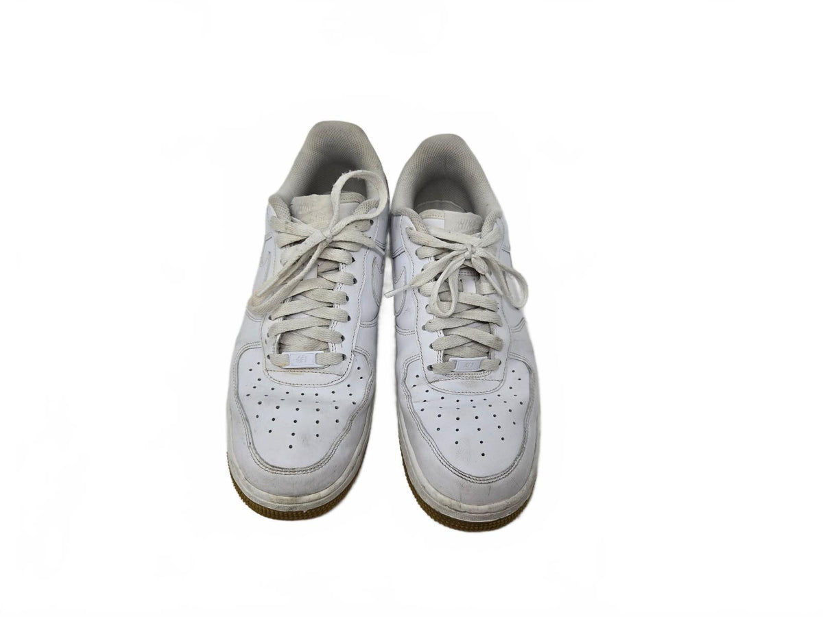 Nike Air Force 1 Low White Gum Bottoms Casual Skate Shoes 10