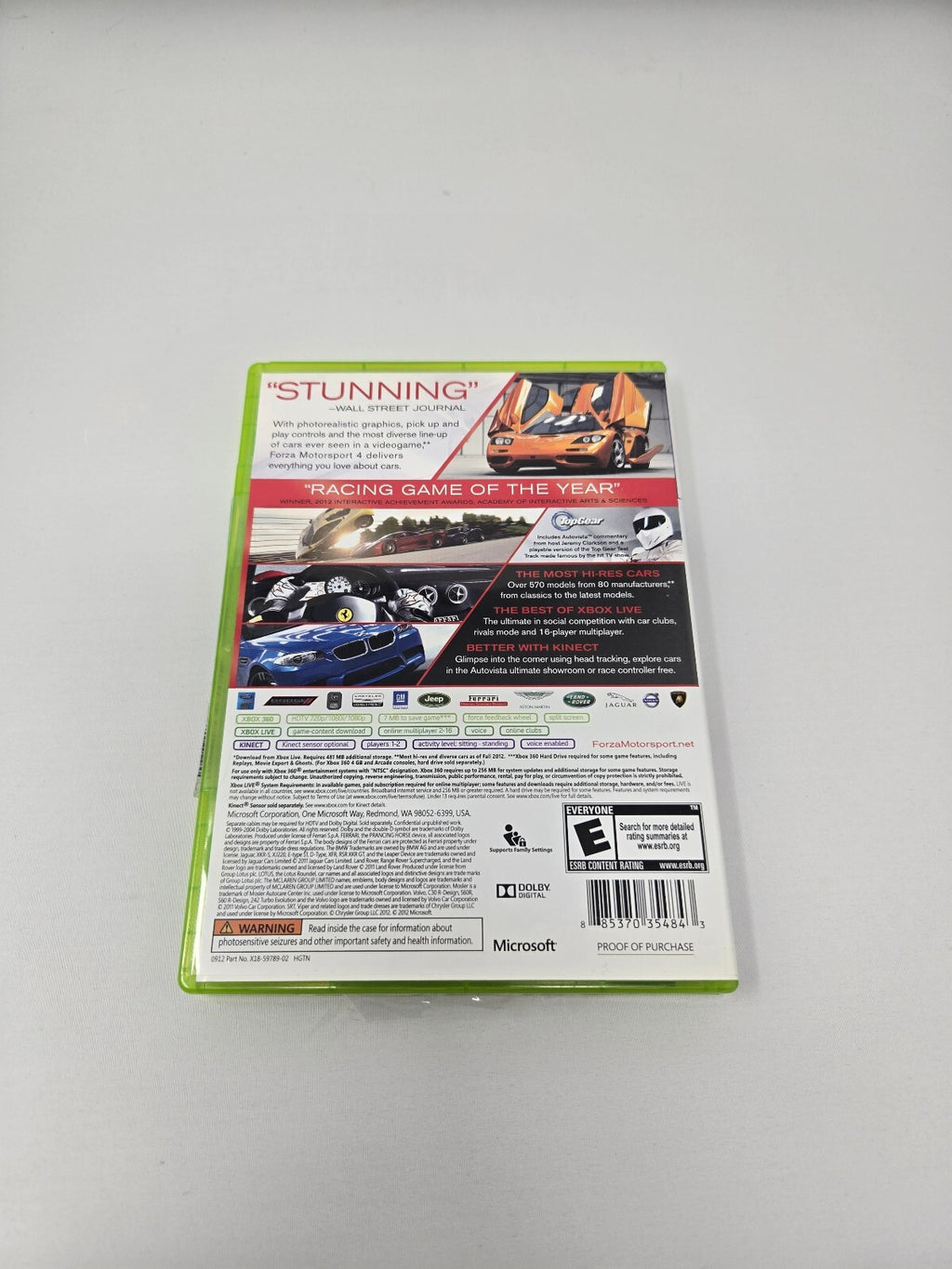 Forza Motorsport 4: Racing Game of the Year Edition (Xbox 360, 2012) CIB