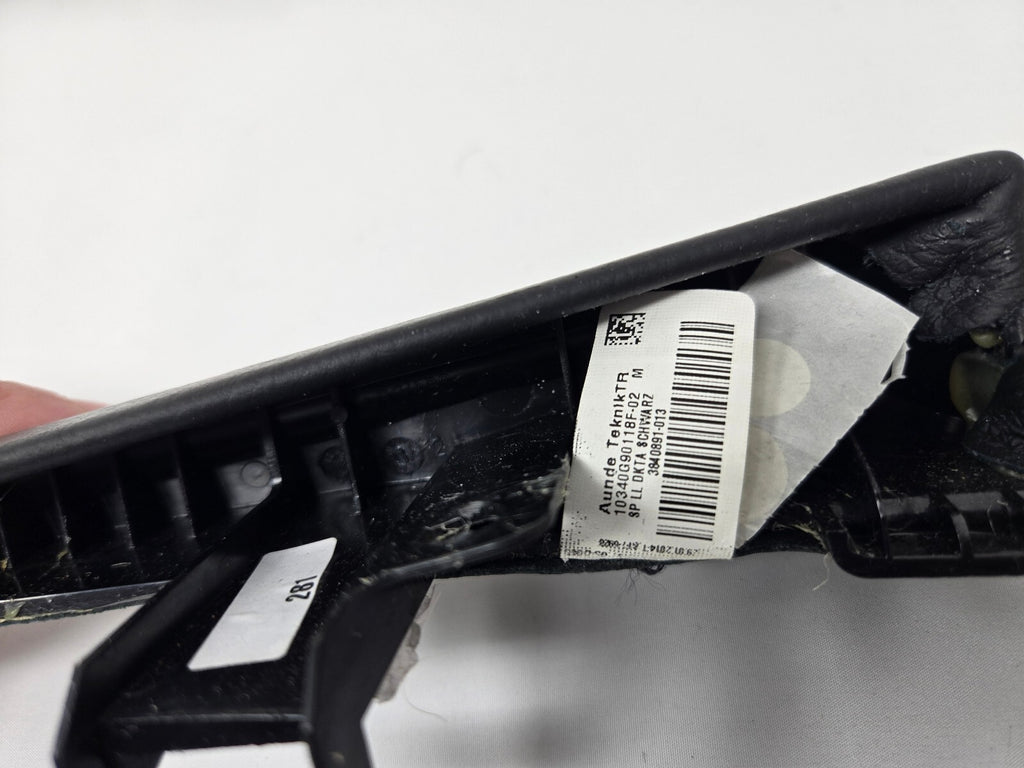 BMW 5 Series F10 F11 Front Center Console Edge Trim Cover Black Leather OEM