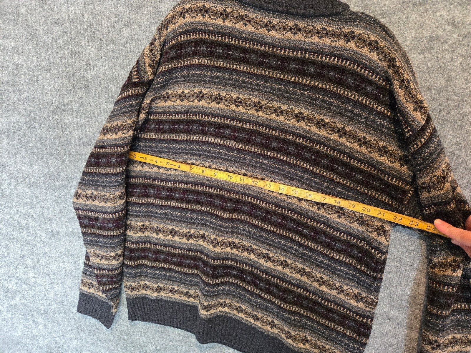 Vintage 90s Dockers Geometric Knit Crewneck Sweater Mens Med Fair Isle