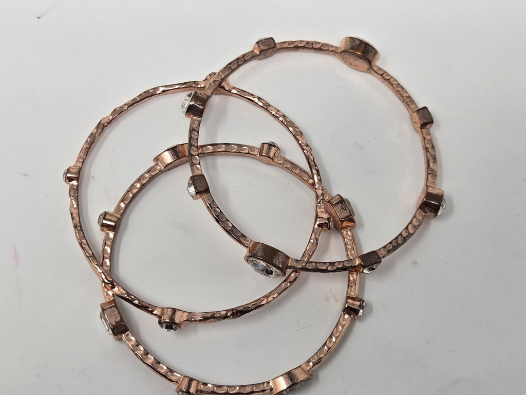 Vintage Gold-Tone Double Loop Concentric Teardrop Pendant Collar Necklace