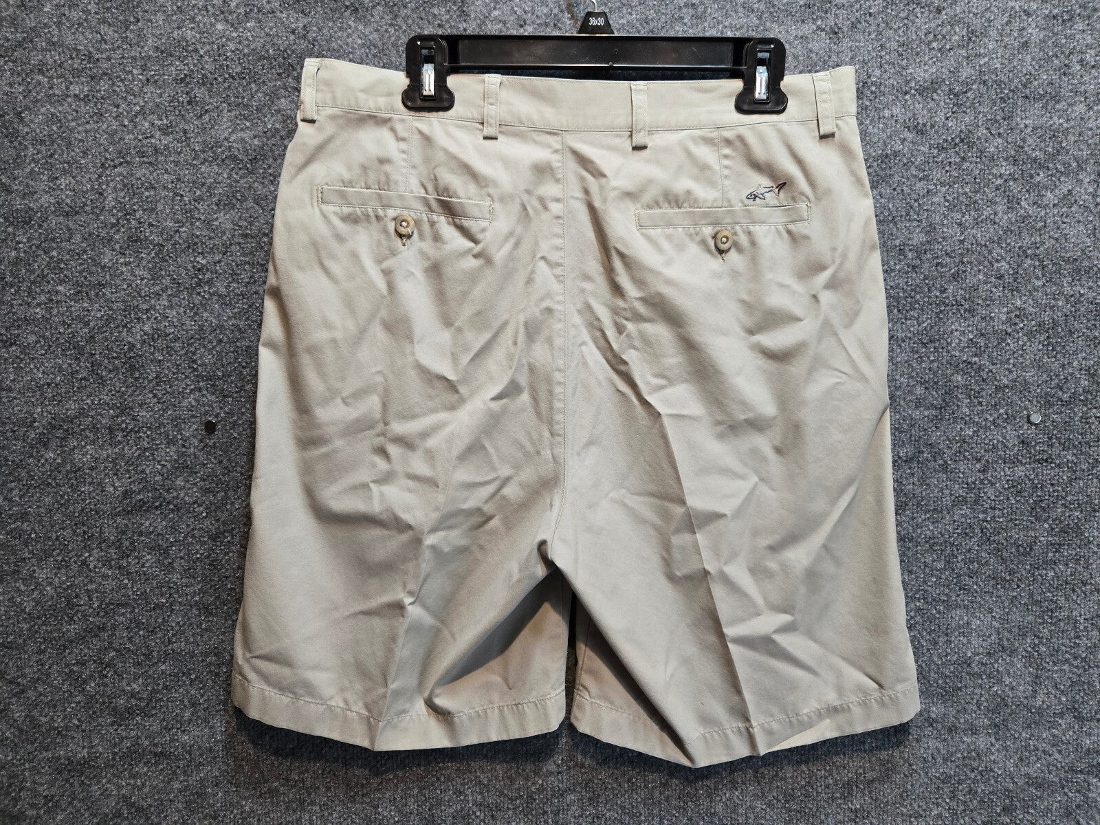 Greg Norman Collection Men's Pleated Golf Shorts Khaki Beige Size 34