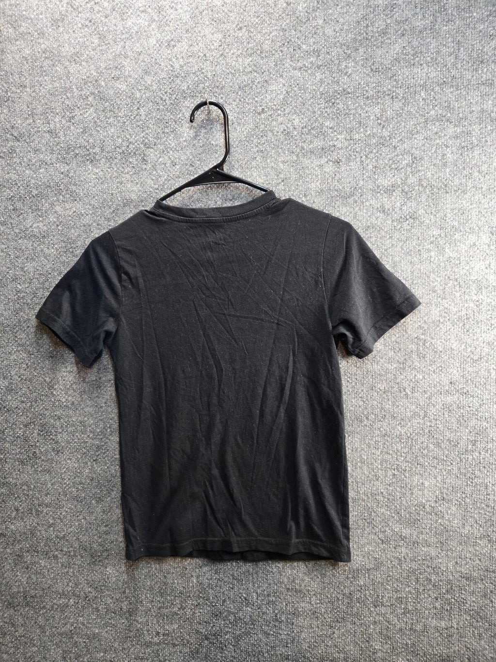 Champion Black Short Sleeve T-Shirt with Vertical Logo YM
