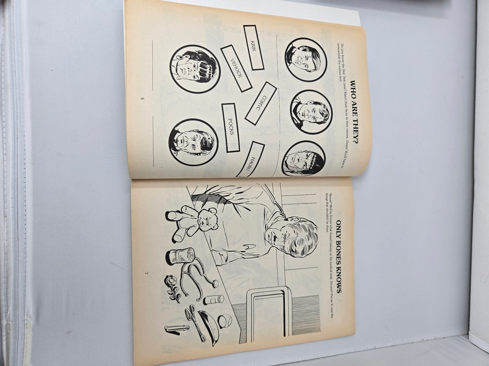Vintage 1986 The Star Trek Puzzle Book Peter Lerangis 20th Anniversary Unused