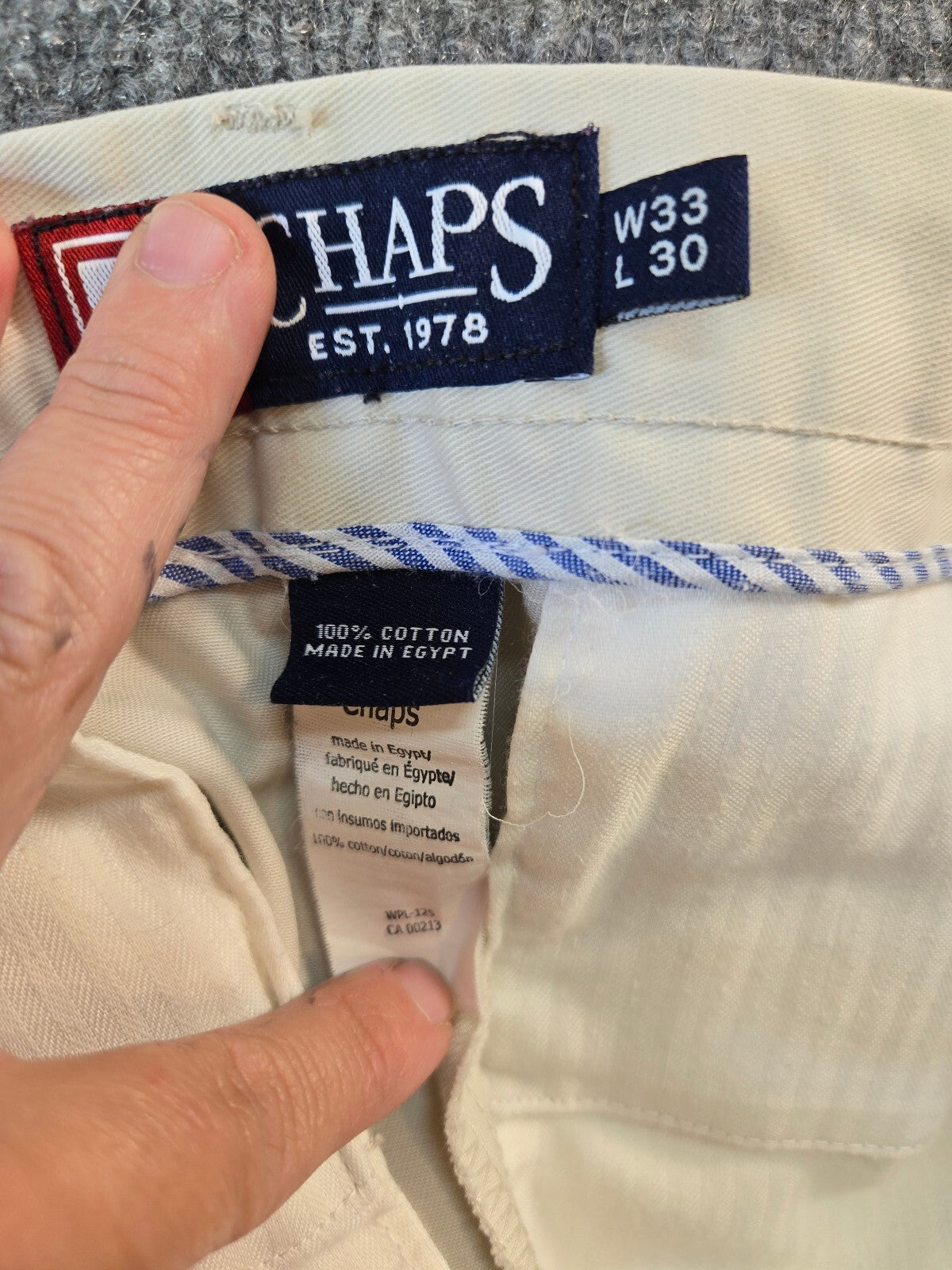 Chaps Men's Straight Fit Khaki