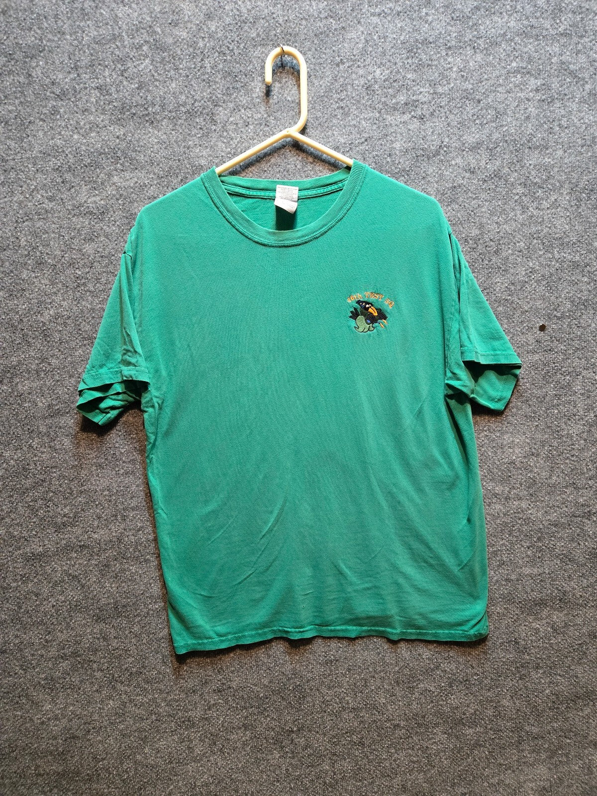 US Air Force 46th Test Squadron Kelly Green Graphic T-Shirt USAF 46 TS Crow Logo