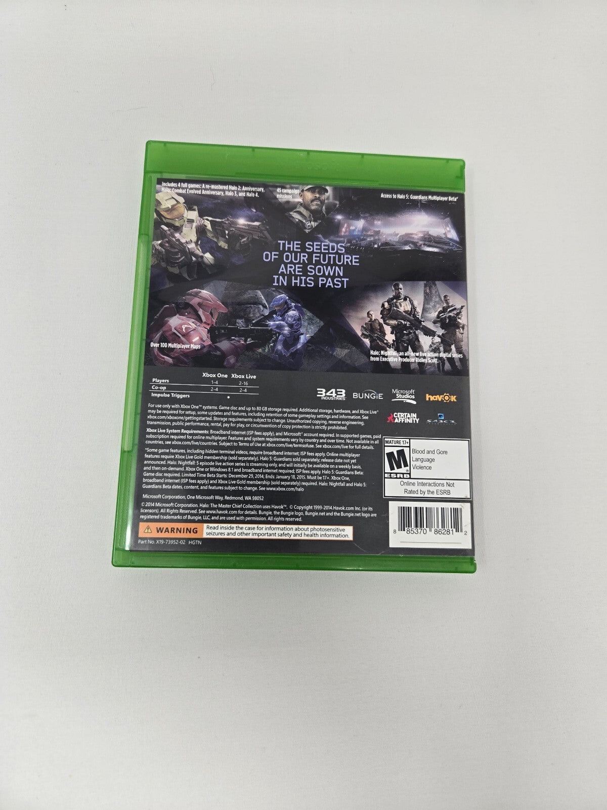 Halo: The Master Chief Collection for the Xbox One.
