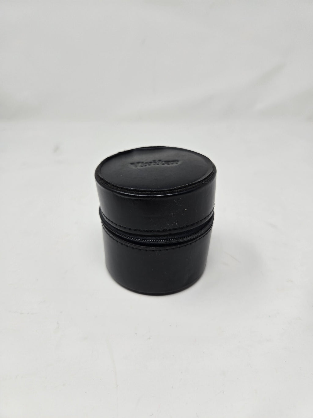 Vintage Vivitar Black Faux Leather Camera Lens Case / Protective Cap
