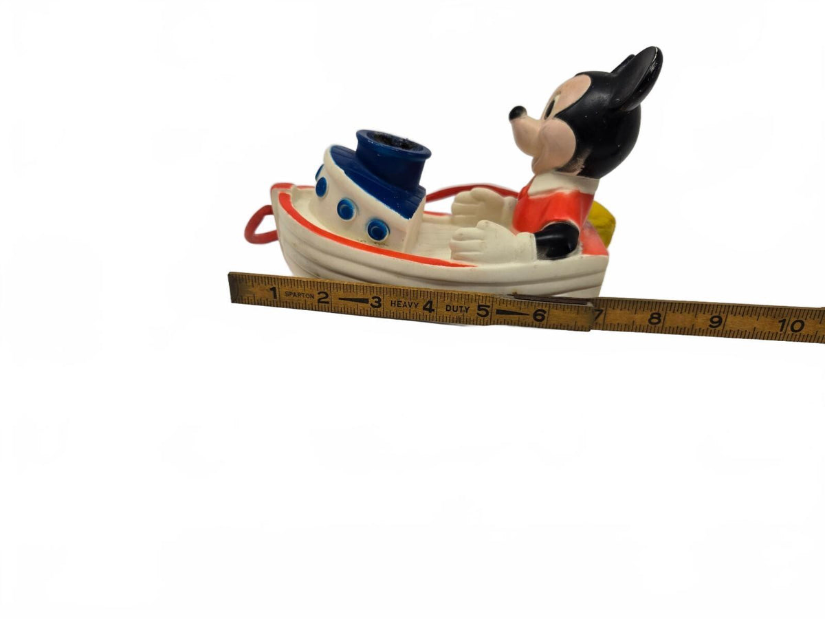 1970s Mickey Mouse Bubble Barge Bath Toy MFG By Child Guidance