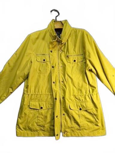 Style and CO Yellow Utility Jacket with Multiple Pockets