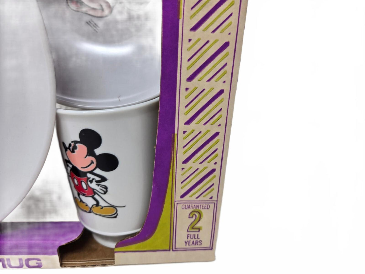 Vintage 1970s Disney Mickey Mouse Melamine TV Snack Set