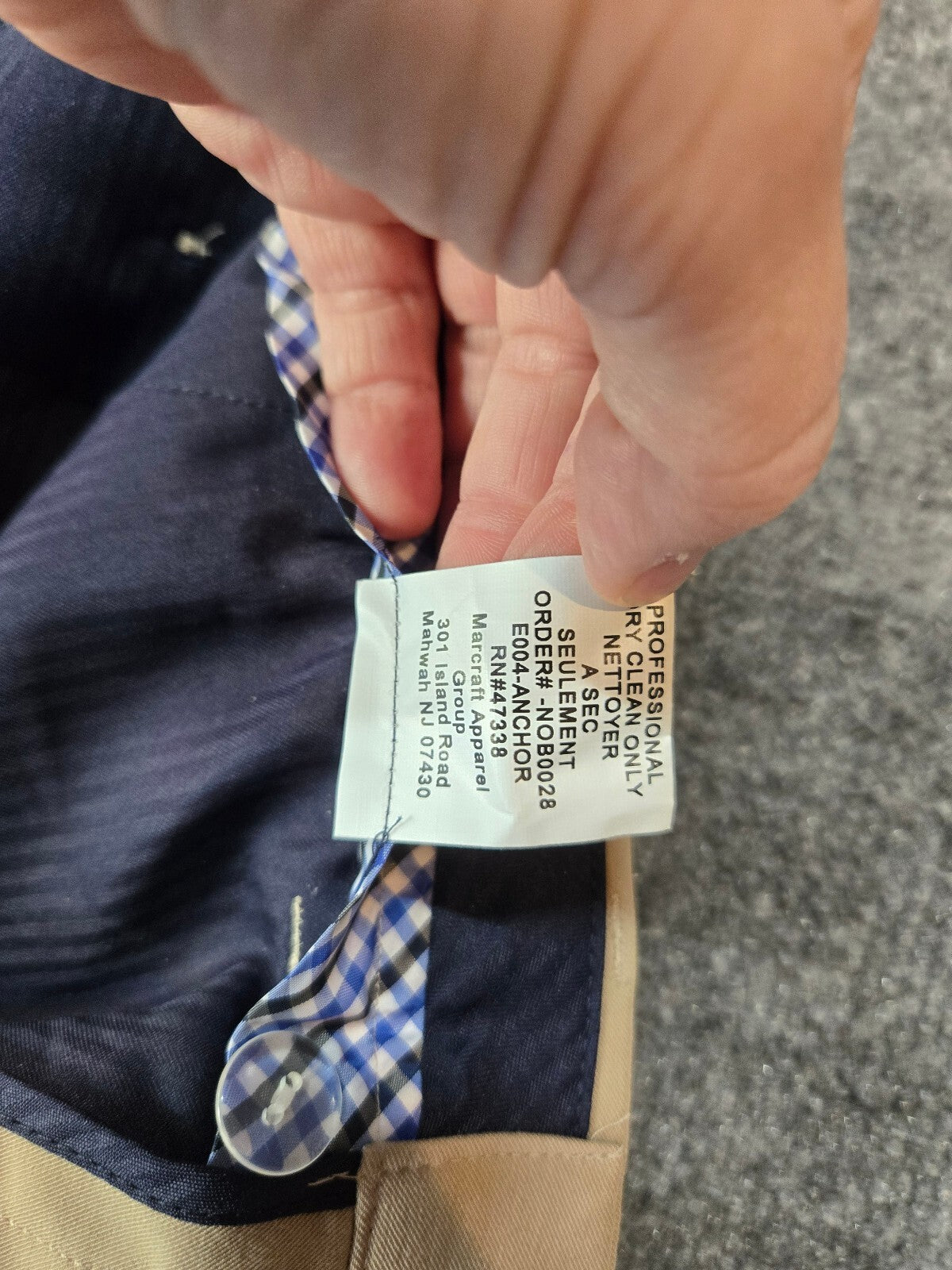 Nautica Beige Khaki Dress Pants with Flat Front