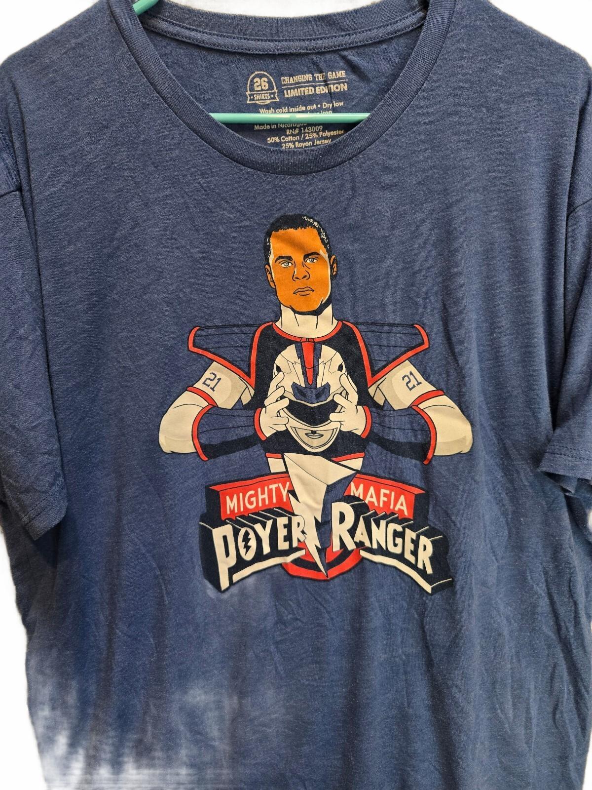 26 Shirts Buffalo Jordan Poyer Mighty  Ranger T-Shirt Blue XXL