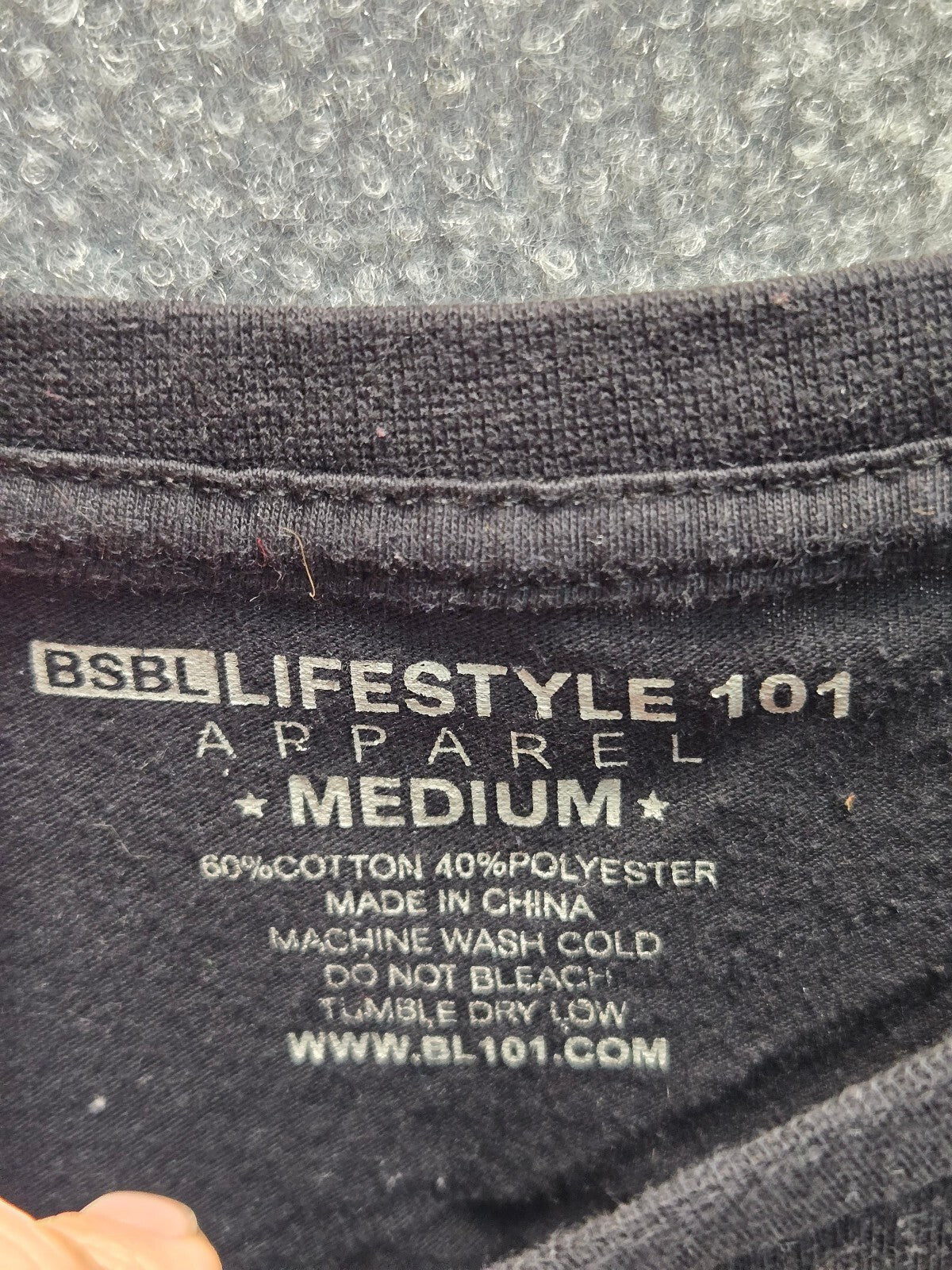 BSBL Lifestyle 101 Black Graphic Baseball Lifestyle T-Shirt Medium