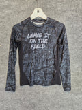 Under Armour Boys Youth Large HeatGear Compression Long Sleeve Shirt Gray