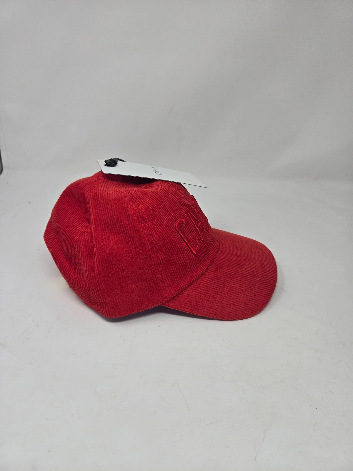 CALIA Red Corduroy women's Baseball Cap with Adjustable Strap