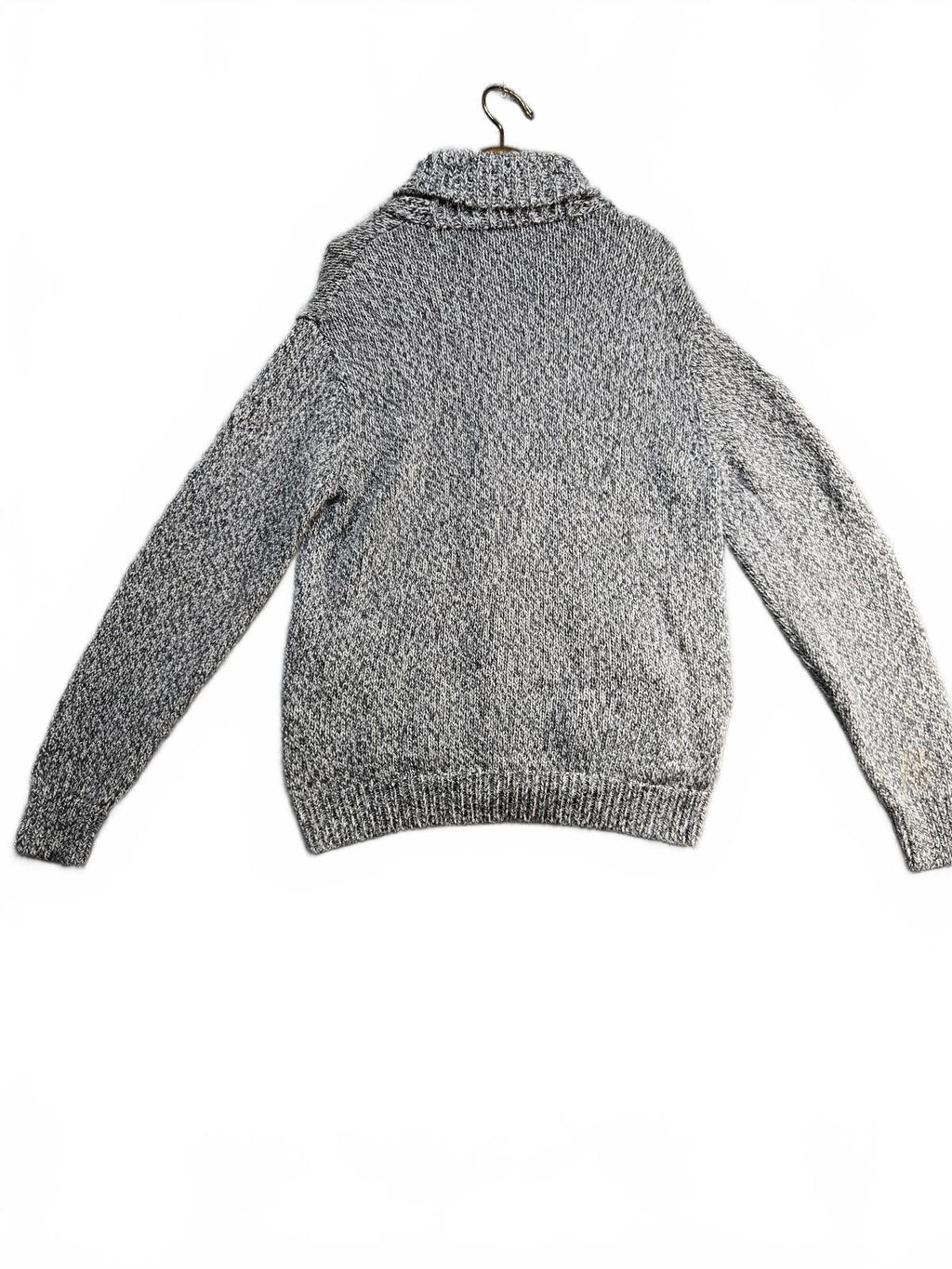 Bonobos Men's Slim Fit Gray Marled Shawl Collar Cardigan Sweater Size Medium