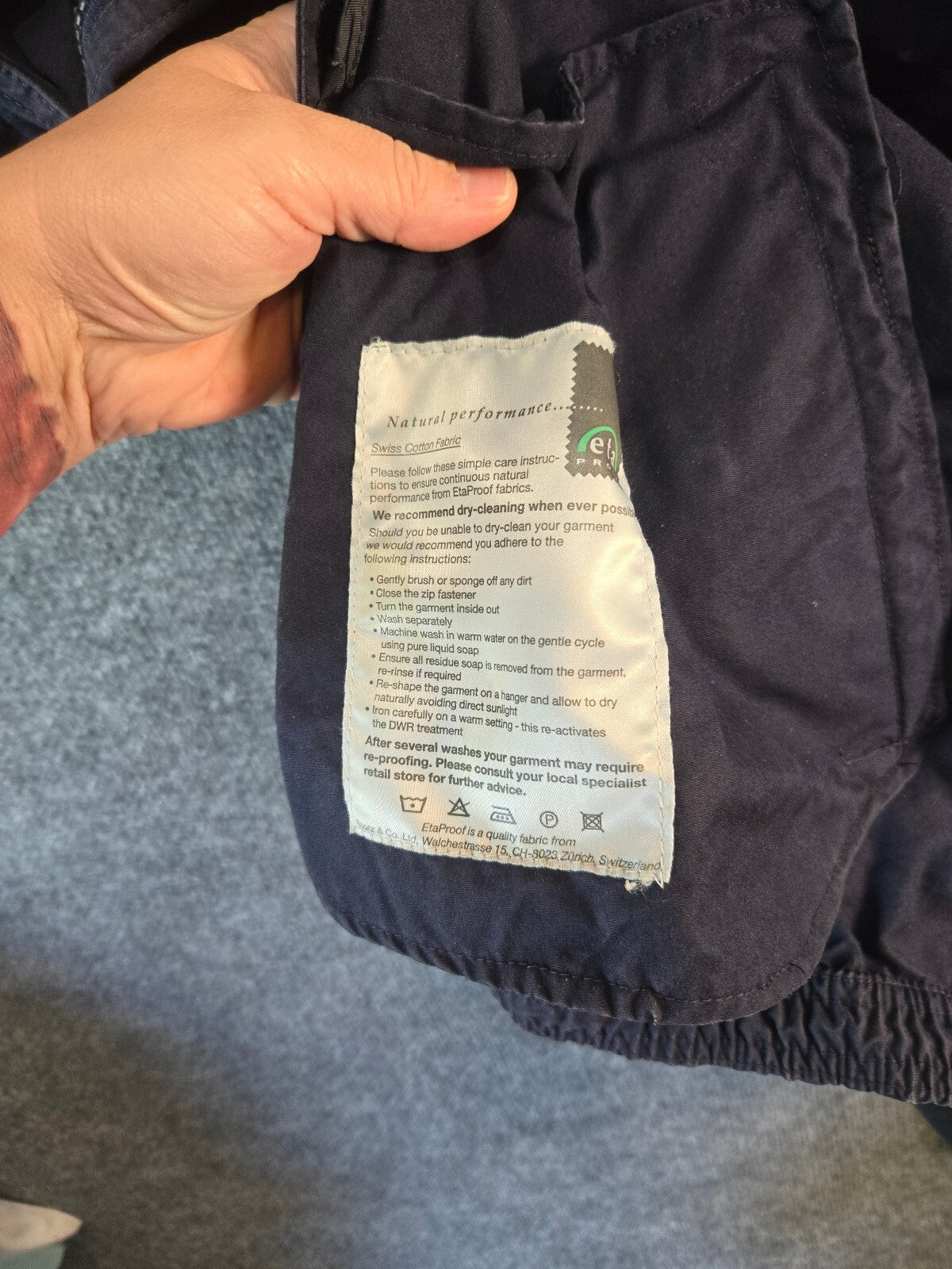 London Fog Men's Utility Jacket XL Navy Blue