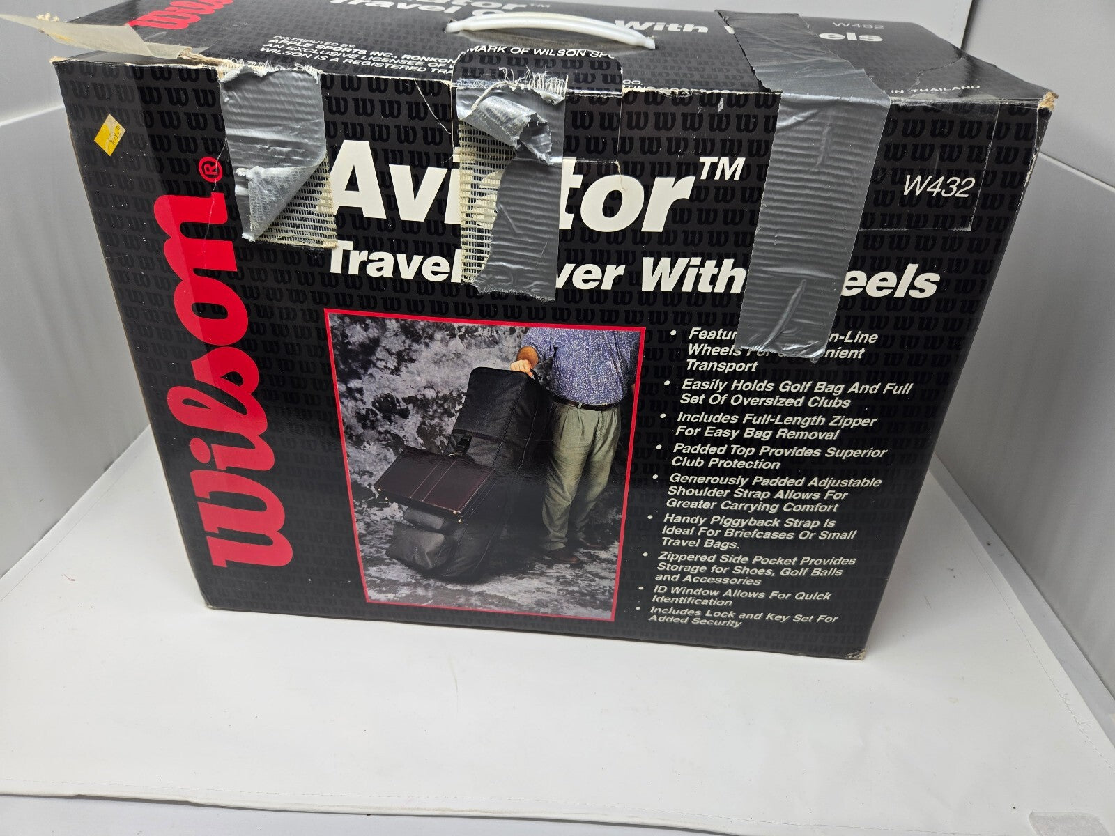 VTG Wilson Aviator Golf Travel Bag Cover with Wheels Model W432 New In Box