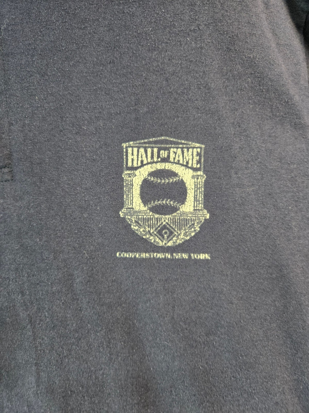 Vintage Hall of Fame Cooperstown New York Navy Polo Shirt