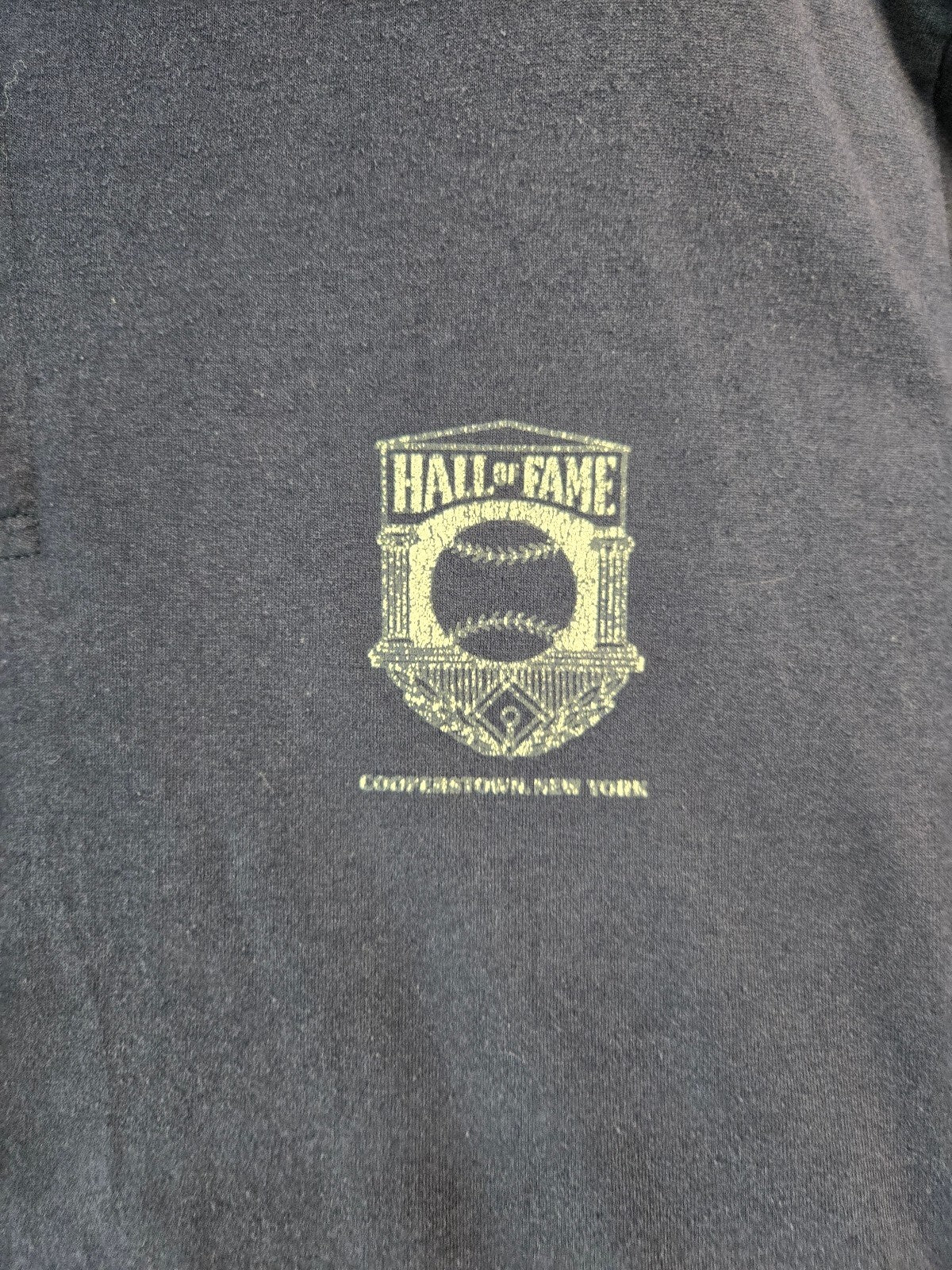 Vintage Hall of Fame Cooperstown New York Navy Polo Shirt