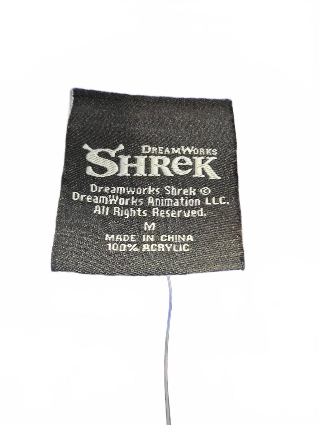 DreamWorks Shrek Santa Hat Ugly Christmas Sweater Mens Size M Black Knit Fair