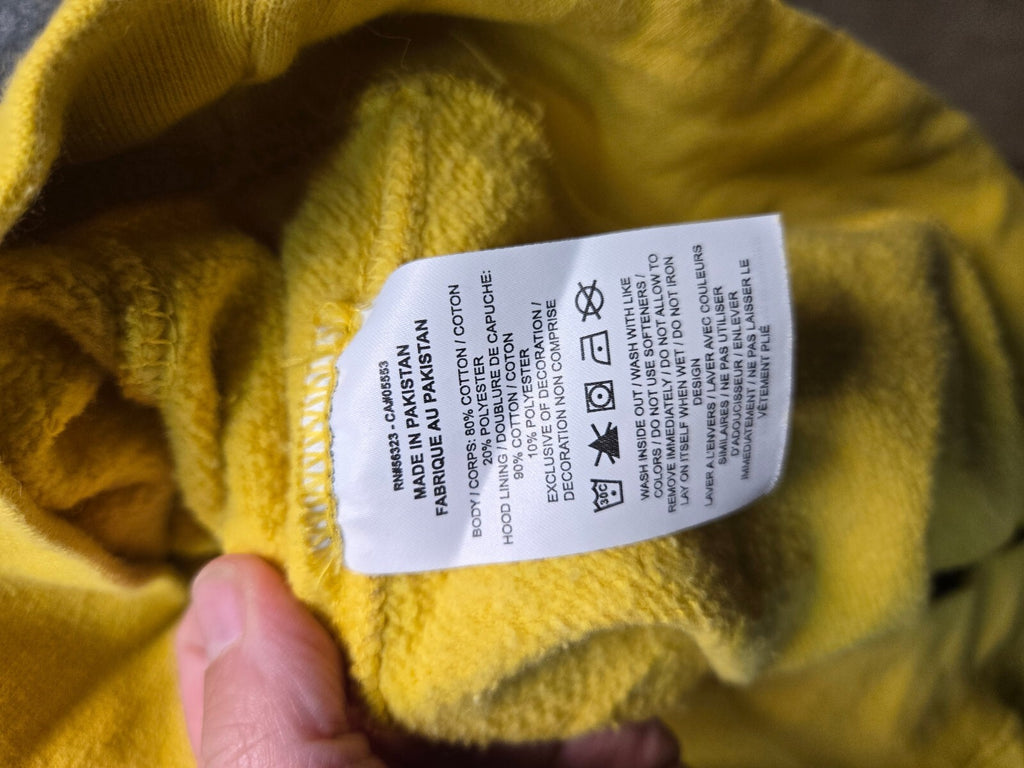 Nike Yellow Hoodie Sweatshirt Size XL