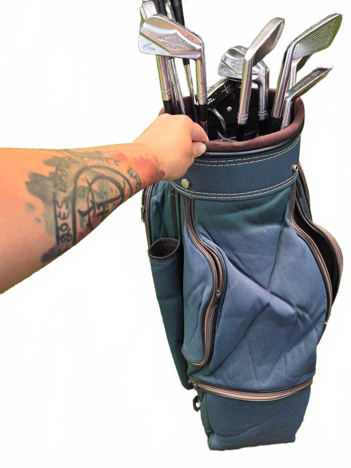 Vintage Complete Golf Club Set & Bag - Spalding Tour Edition Irons & Persimmon