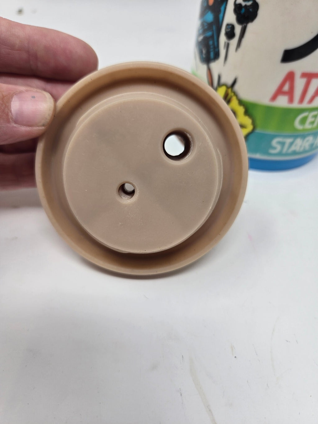 Vintage Atari Game Cartridge Container with Lid