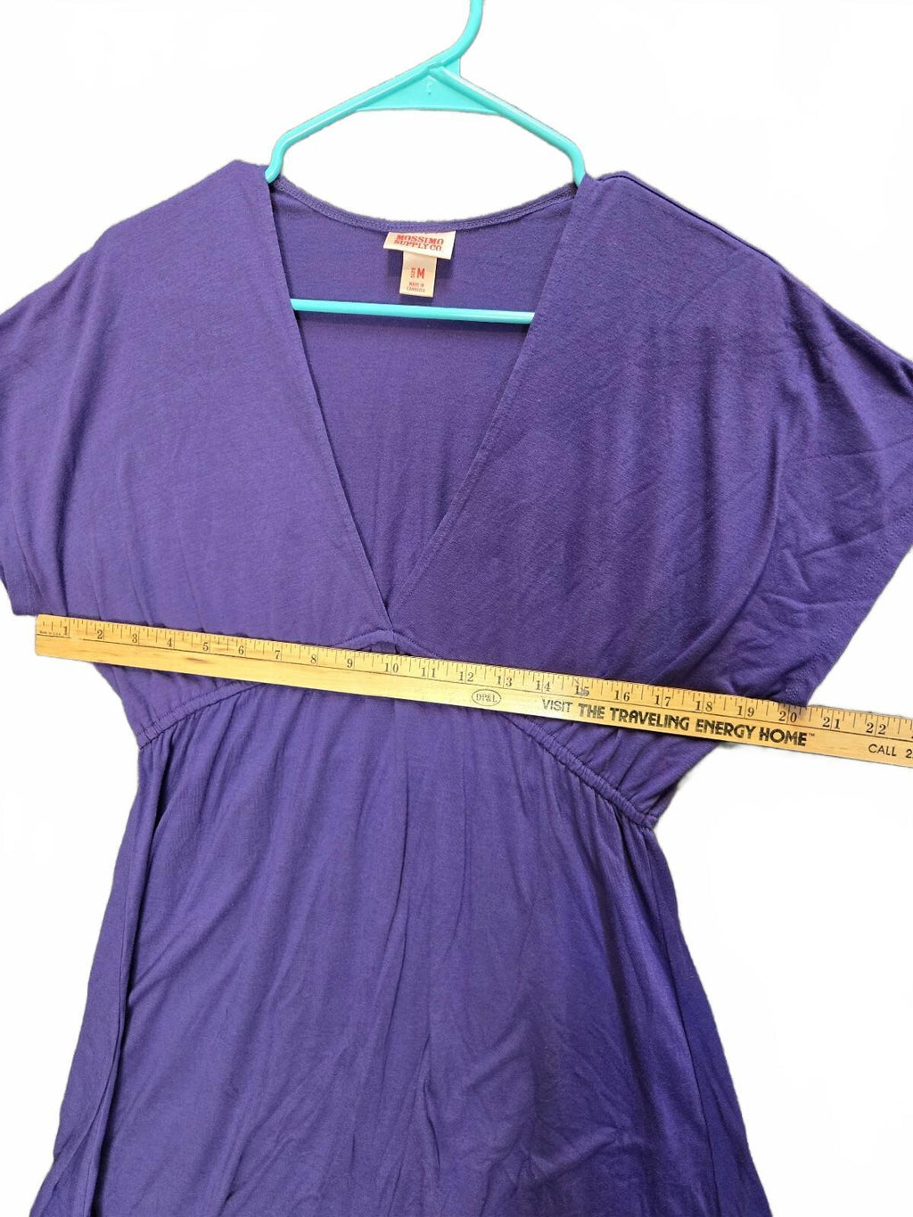 Mossimo Supply Co. Women's Purple Empire Waist V-Neck Top in Size Medium
