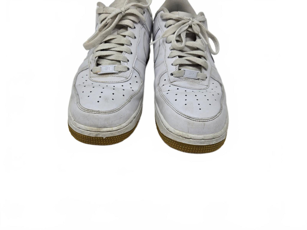 Nike Air Force 1 Low White Gum Bottoms Casual Skate Shoes 10