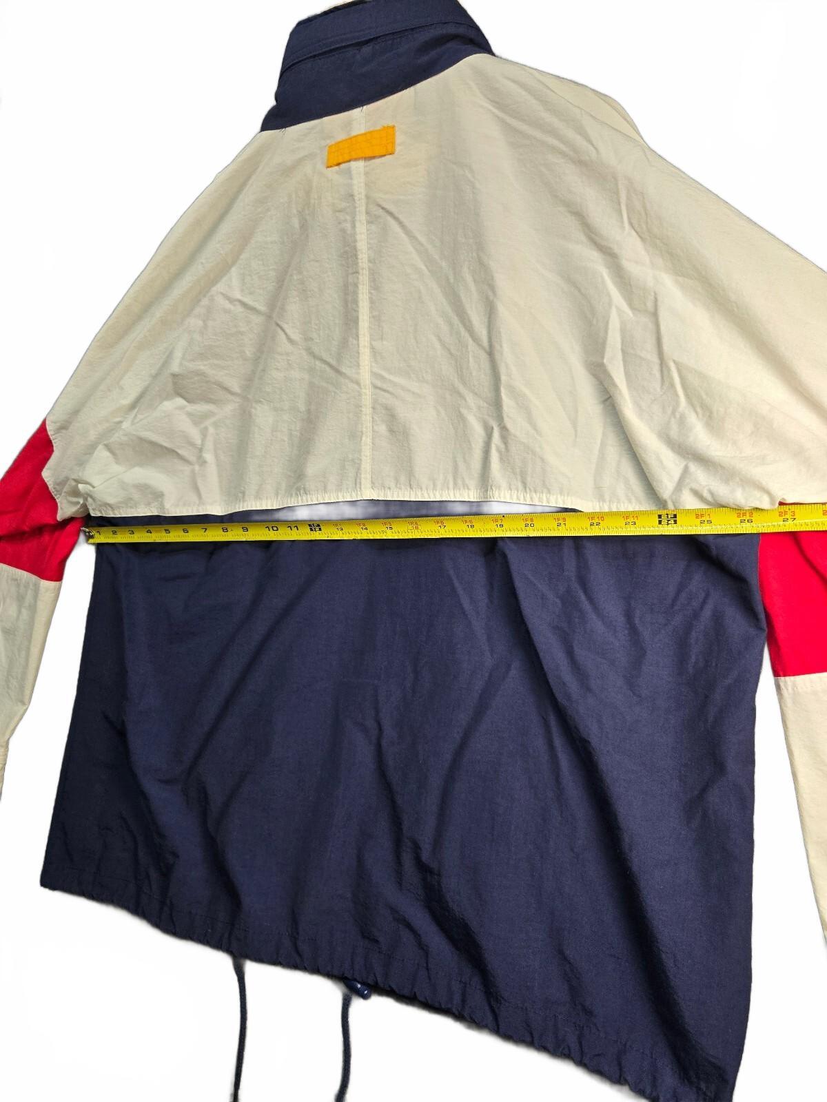 Vintage 90s Izod Colorblock Hooded Windbreaker Jacket Men's Large Hong Kong