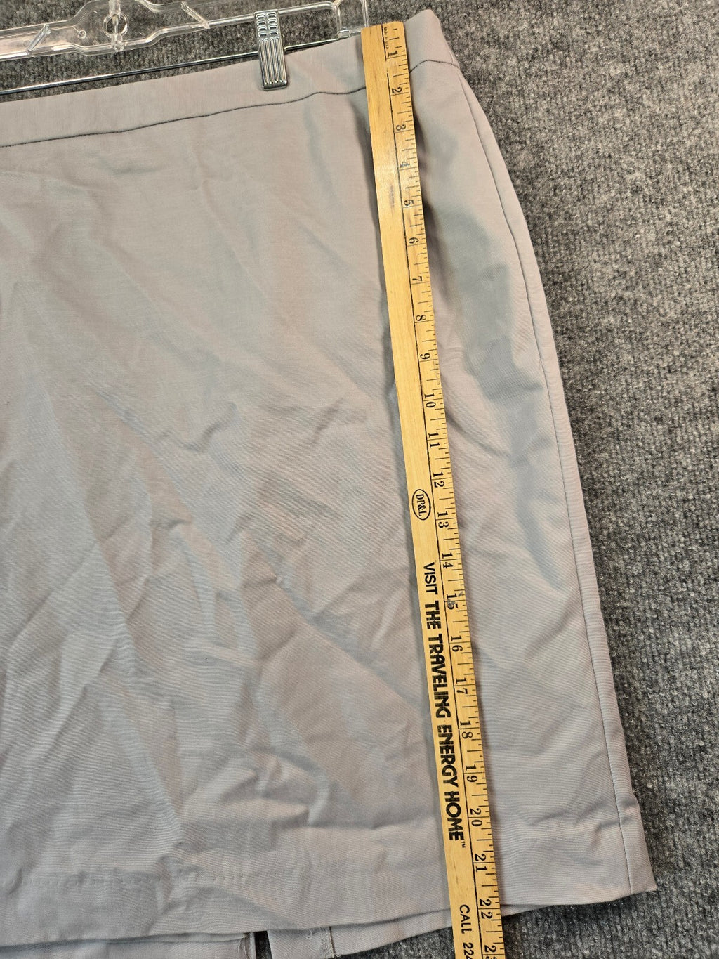 Liz Claiborne Career Gray Pencil Skirt Women's Size 12 Lined Stretch