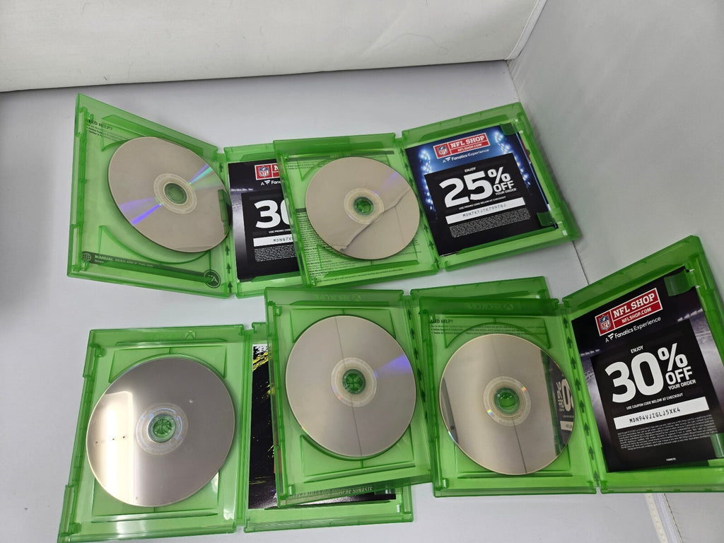 Xbox One Sports Game Lot of 5 - Madden 20, 21, 22, NBA 2K21, FIFA 20