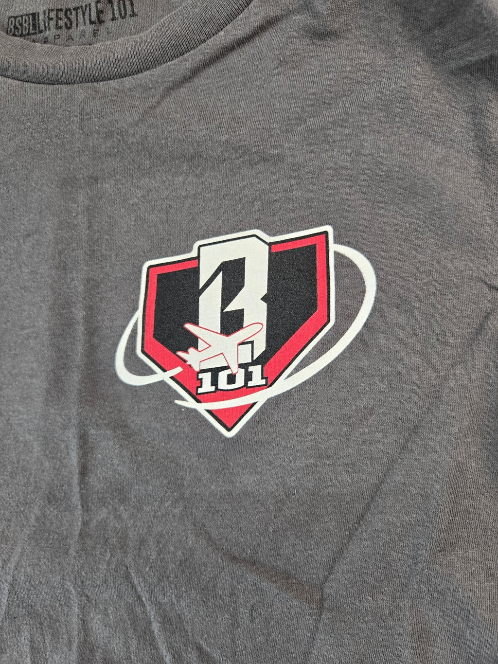BSBLifestyle 101 Youth X-Large Gray Graphic T-Shirt