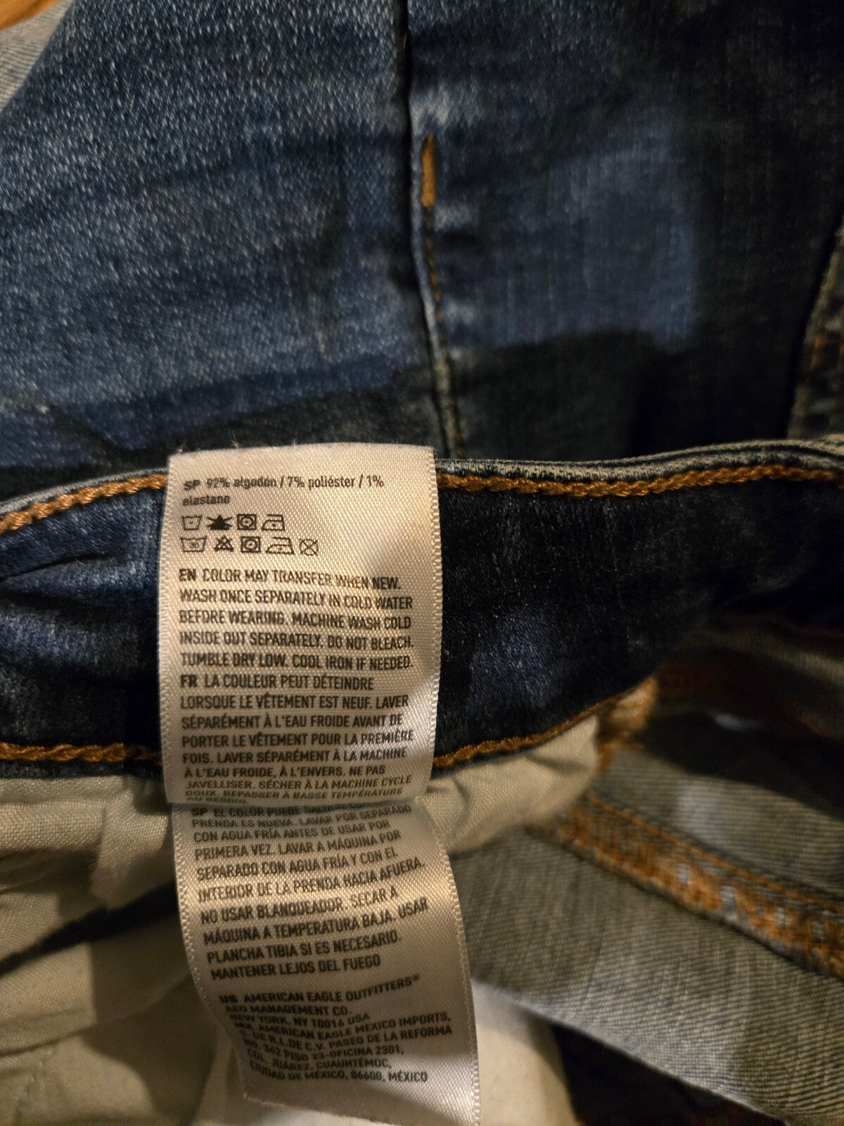 American Eagle Blue Denim Super Stretch Jeans Women's Size 6