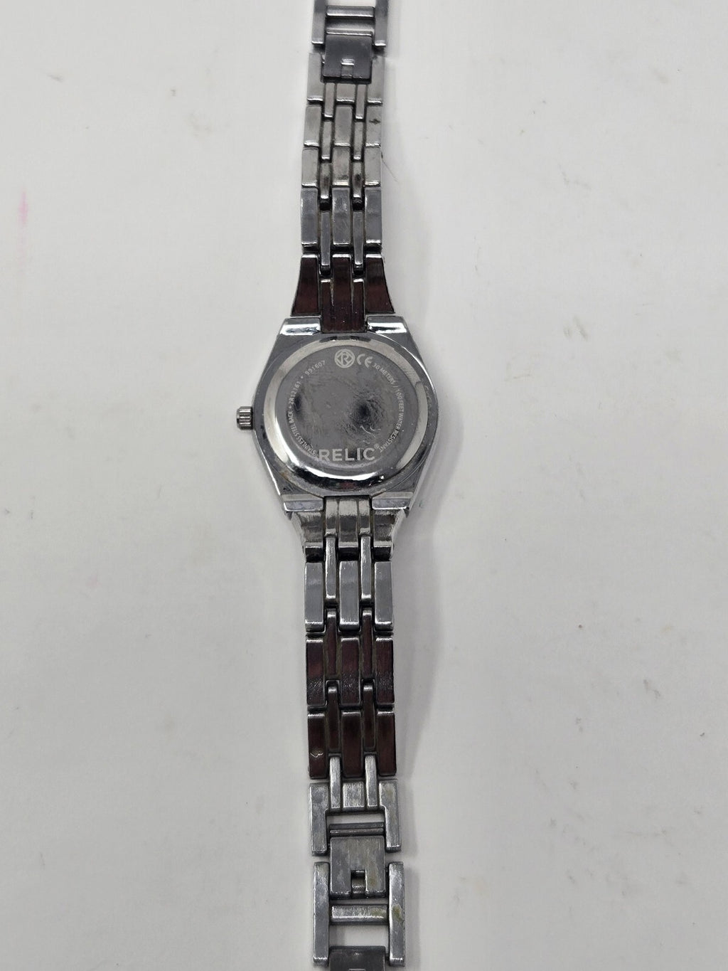 Relic by Fossil Women's Queen's Court Silver-Tone Crystal Bezel Watch