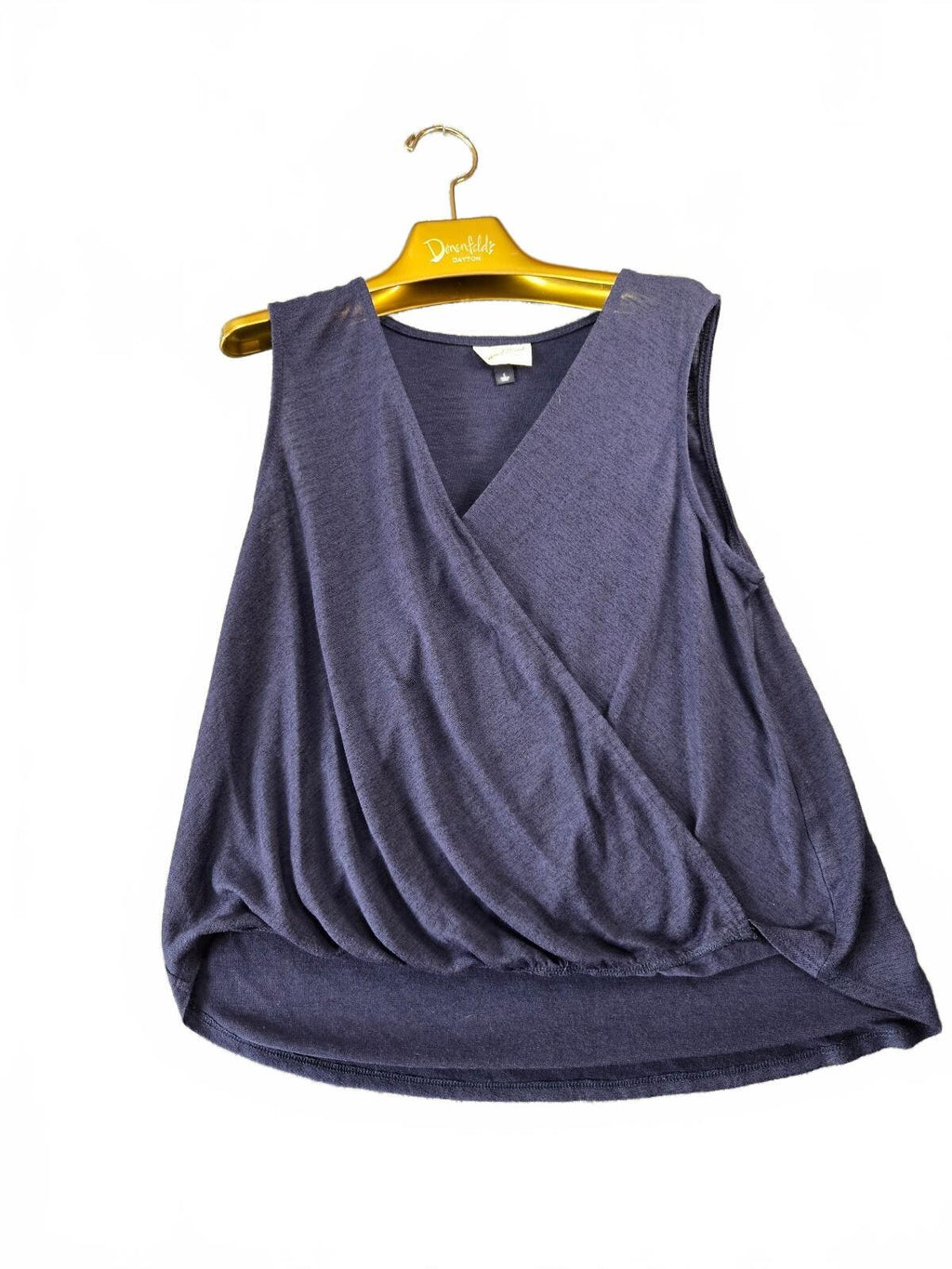Universal Thread Women's Sleeveless Wrap Top Size Large Blue