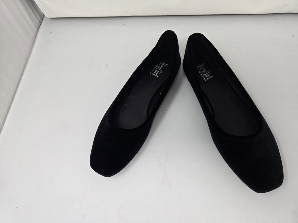 Corky’s Black Velvet Square Toe Flats sz 9