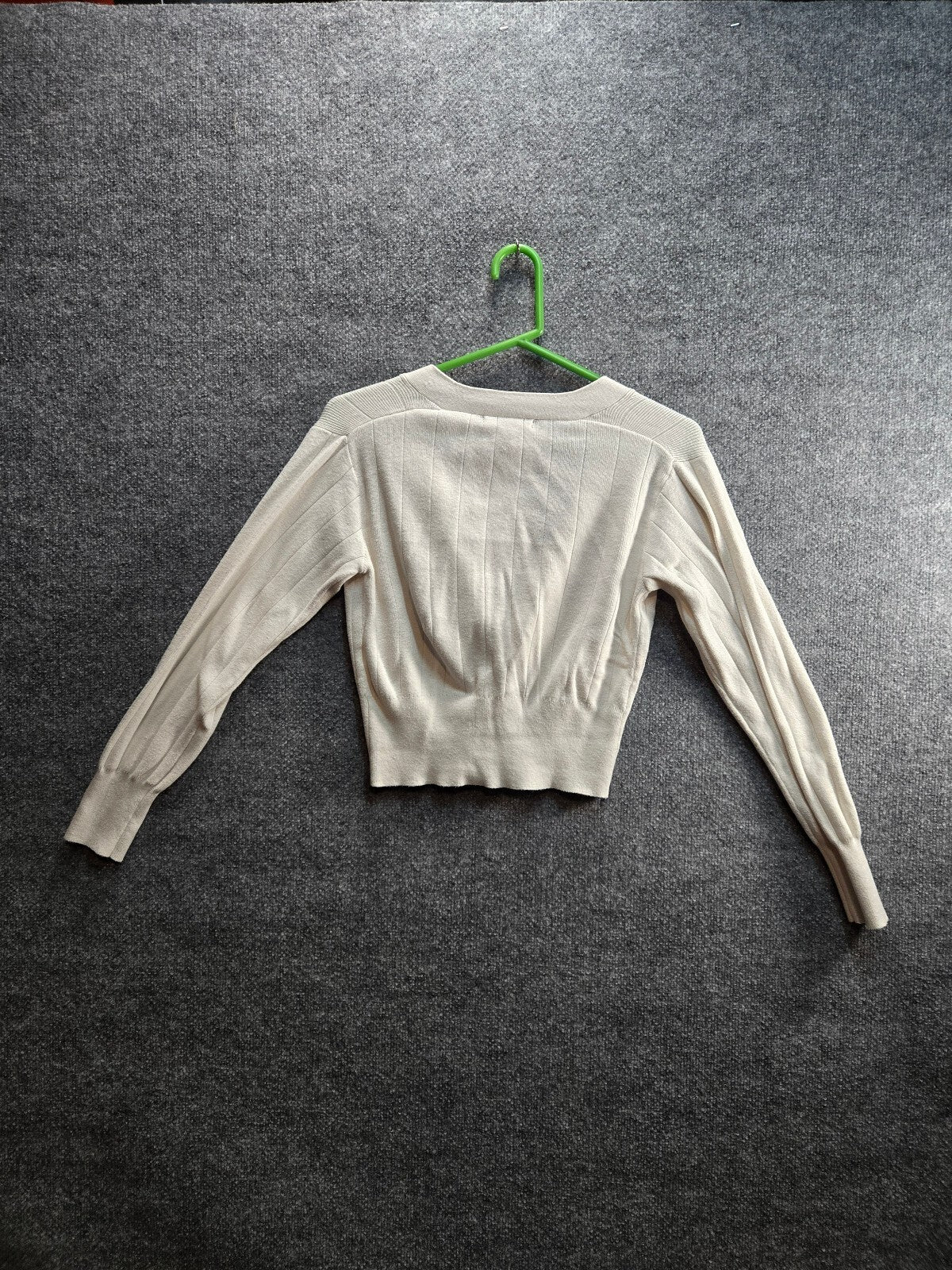 Banana Republic Cream V-Neck Button-Front Sweater Cardigan Size S