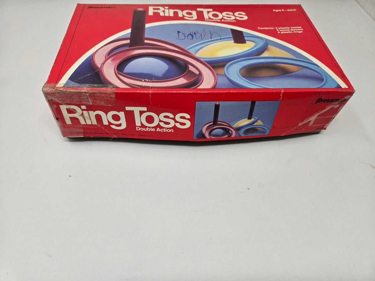 Vintage 1979 Pressman Ring Toss Double Action Game Complete Set Retro Toy 2087