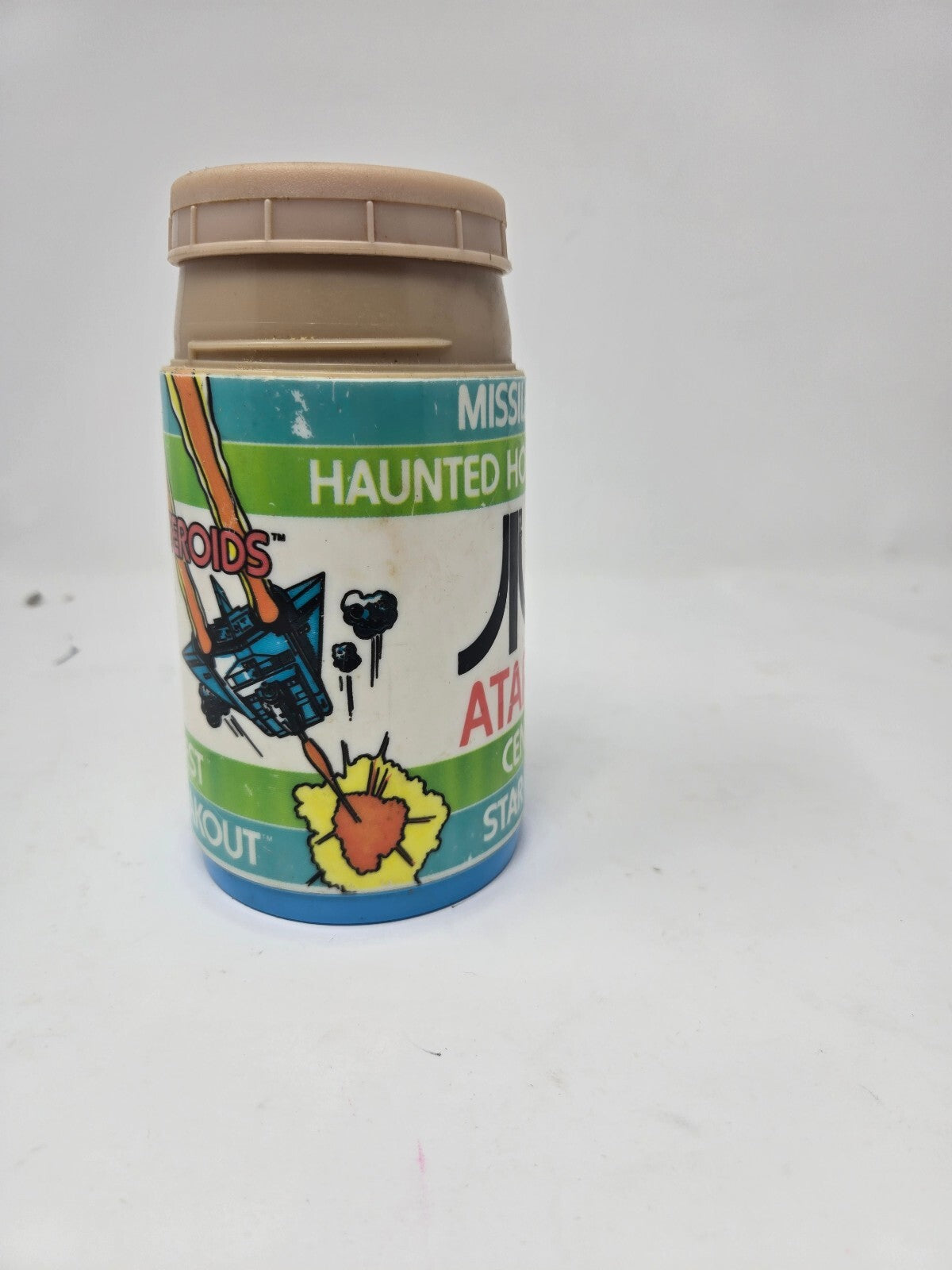 Vintage Atari Game Cartridge Container with Lid