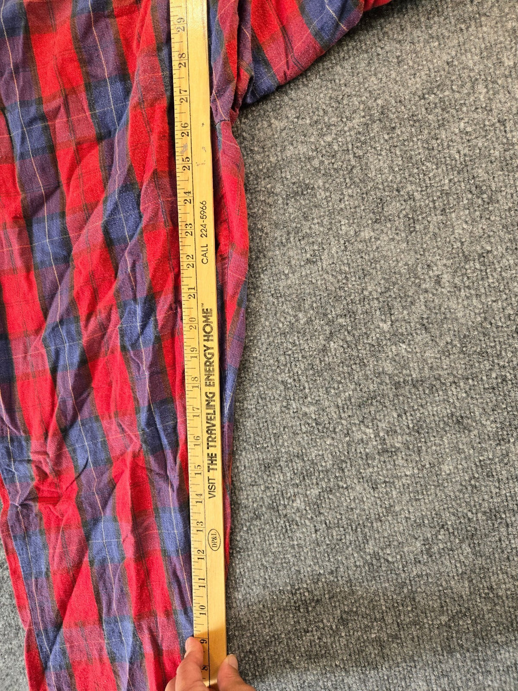 Red and Blue Plaid Lounge Pants with Drawstring Waist