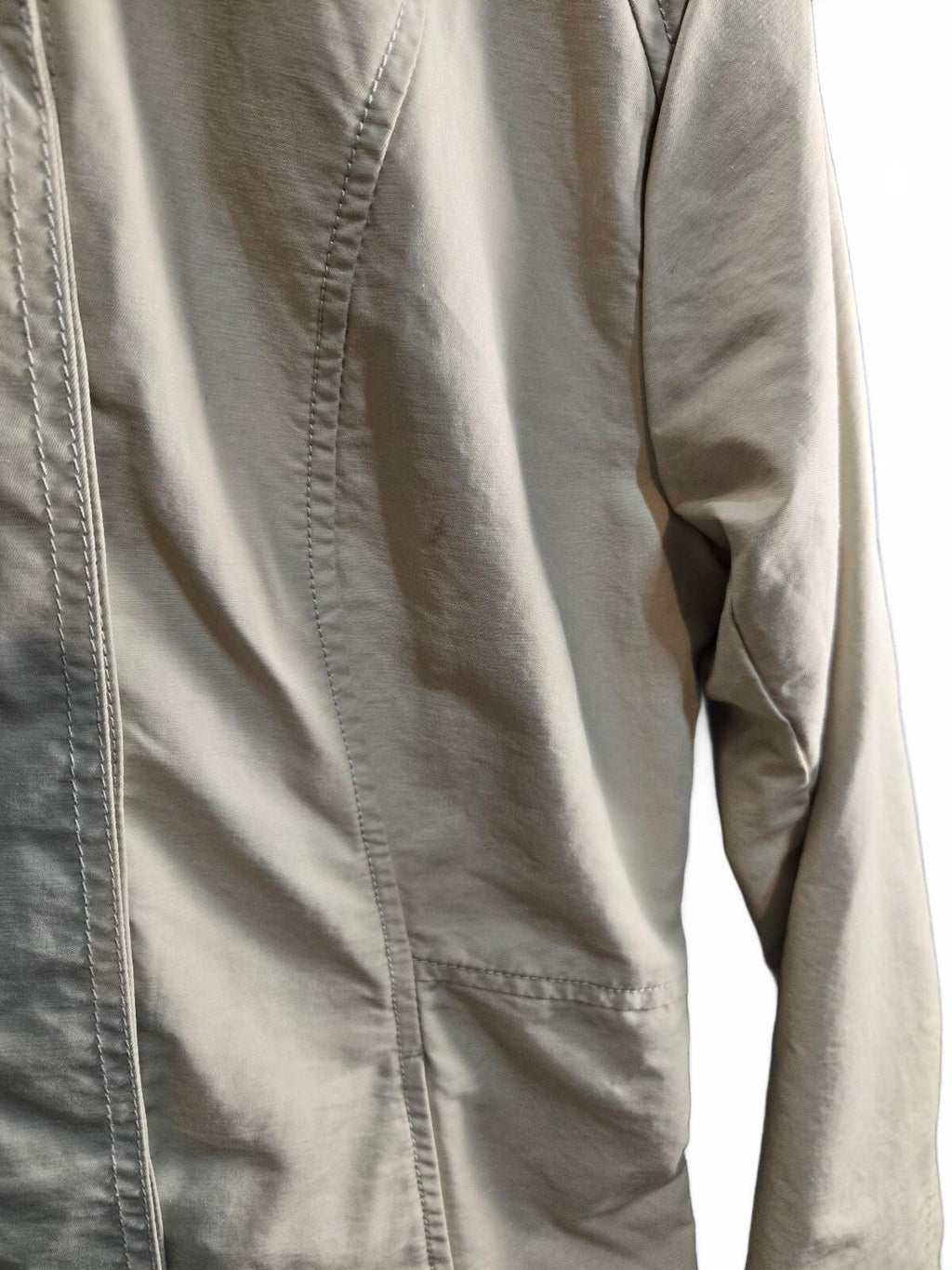 Eddie Bauer Women's Tan Trench Coat Mac Jacket Light Tan Size XS Cotton Blend